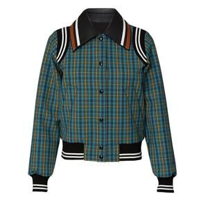 No. 21 Plaid Bomber Jacket